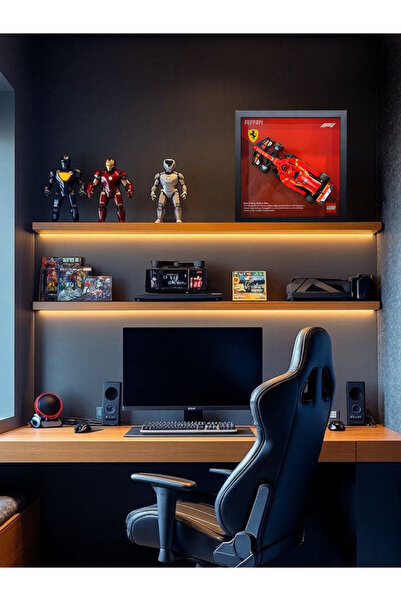 artevelle Ferrari SF‑24 Yarış Arabası (275 Parça) – Çerçeveli Dekoratif Tablo...