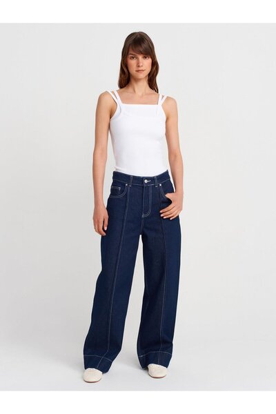 Dilvin Double Strap Tank-White