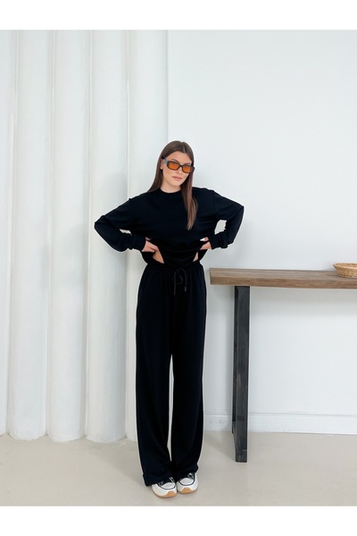 Gameyal Women's Modal Fabric Long Sleeve Sweatshirt Tracksuit Set