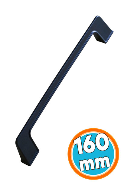 NZB Metal Mutfak Mobilya Çekmece Mutfak Dolap Dolabı Kulpları Kapak Kulbu 16 cm Kulp 160 mm Siyah