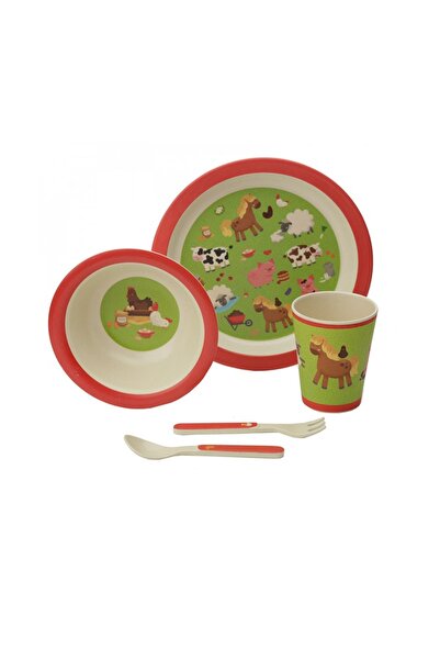 Bambootique Set de mic dejun Bramley Farm, 5 piese