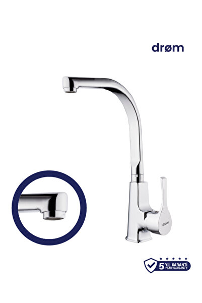 drom صنبور مطبخ فويود - صنبور مطبخ من الكروم، تصميم عصري