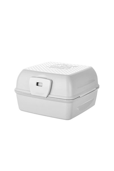 ELDİPA Three Compartment Lunch Box Storage Container with Fork and Spoon Gift Colorful Practical