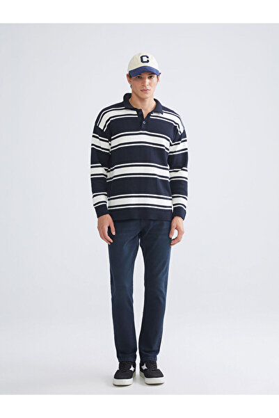 LC Waikiki بنطلون جينز رجالي من إنديجو 750 إس قصة ضيقة