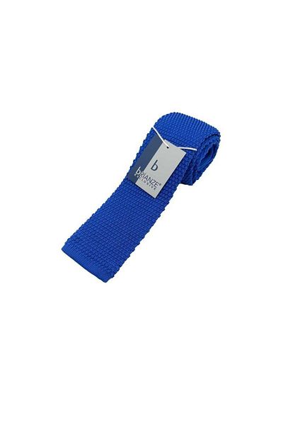 Brianze Saks Blue Knit Tie