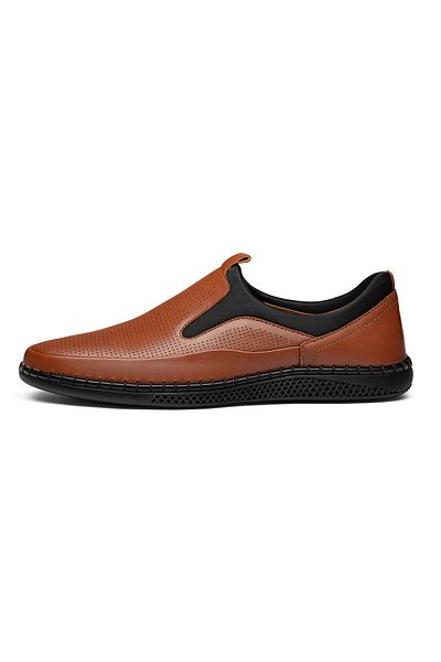 Growish Gr0360 Genuine Leather Odorless Lightweight Poly Sole Daily Perforated Men's Shoes