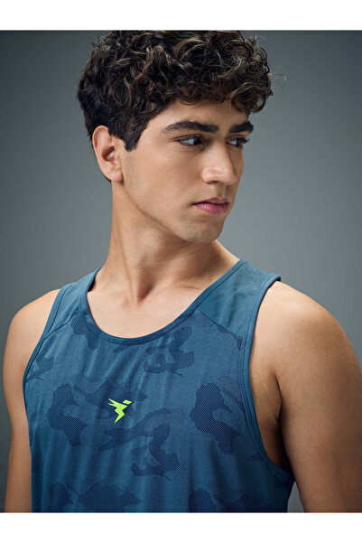 Technosport By Styli Men Jacquard Slim Fit Tank