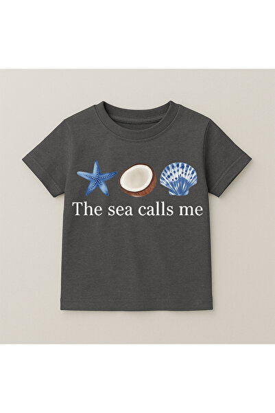 SVART WEAR Tricou Sea Crew Neck, 100% bumbac, imprimat, cu mânecă scurtă, pen...