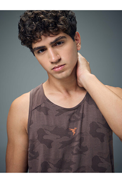 Technosport By Styli Men Jacquard Slim Fit Tank