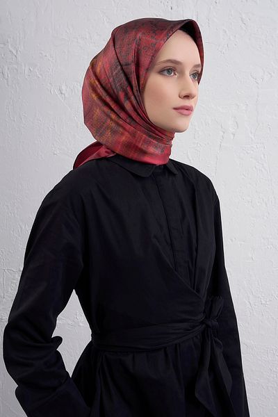 Armine Silk Scarf 9420D (Twi̇ll)-85