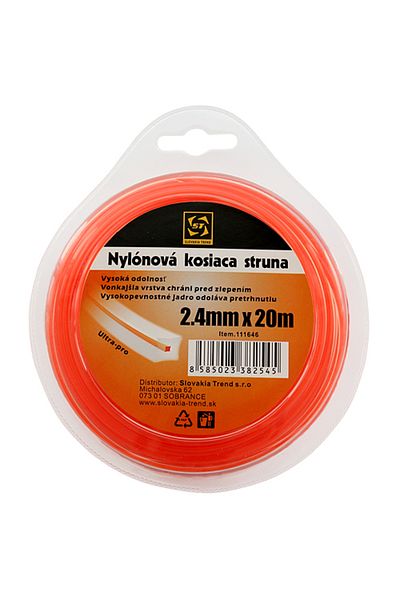 SGTT DualCut trimmer/brush cutter line 2.4 mm, square, length 20m