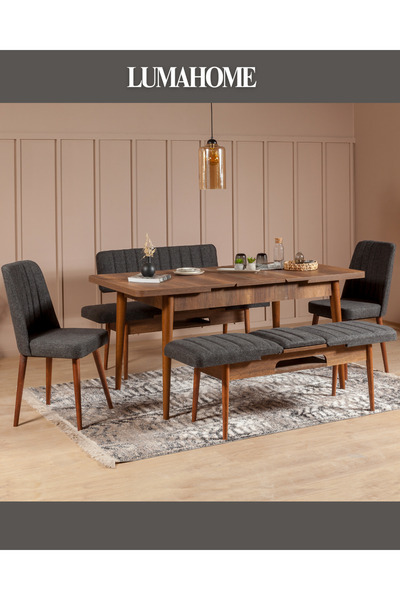 Gordes Ceviz Extra Yemek Masası Takımı