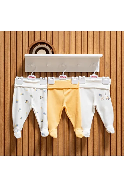 Tiffany Baby Kıds Tiffany Baby Tractor Theme 3-Piece Booties Trousers 49007