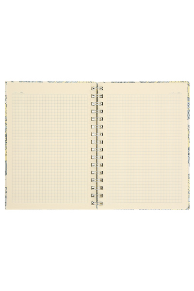 Chi-Chi Papers دفتر ملاحظات حلزوني مربع A5 | مصنوع يدوياً، 96 ورقة، ورق عاجي