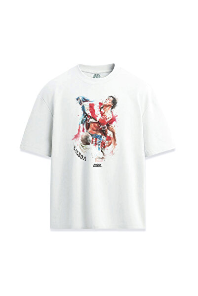 Darkia تي شيرت مريح مطبوع بتصميم خاص لفيلم روكي بالبوا للجنسين