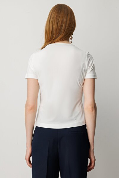 ON O-Neck Short Sleeve Basic Blouse