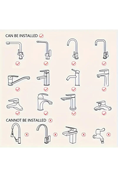 Pazar Kapısı 3-Function Rotating Head Faucet Tip Apparatus – Water Saving, 360 °   Adjustable