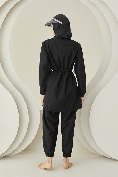 NBB Black Modern Hijab Swimsuit