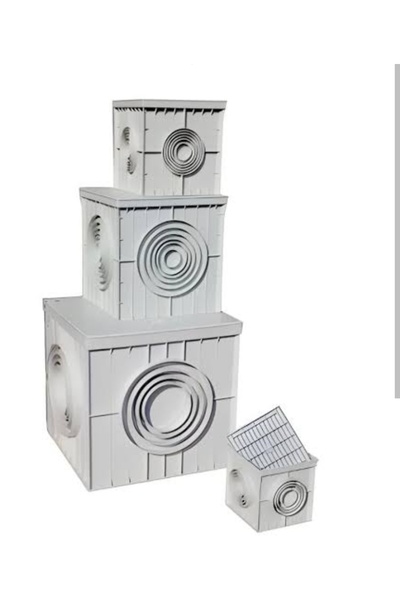 LUX 55*55 plastik rögar kapaklı