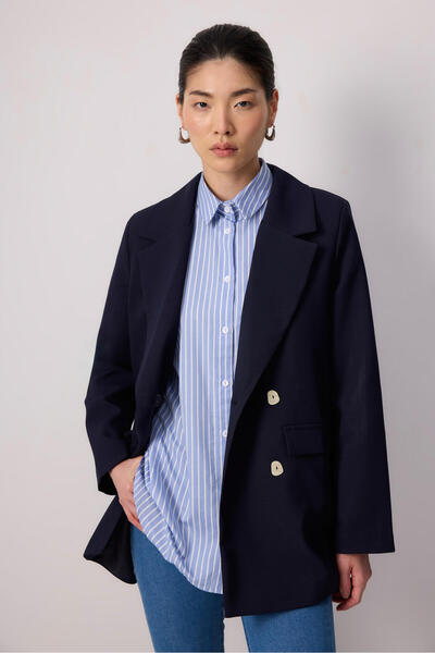 Touché Privé BUTTONED BLAZER JACKET