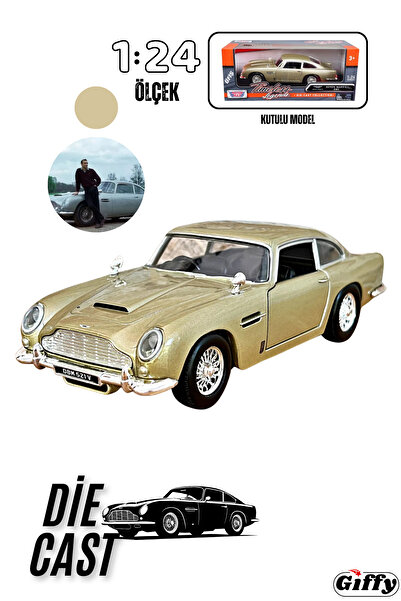 giffy Oyuncak Diecast ASTON MARTİN DB5 James Bond Model Araba Kutulu Koleksiy...