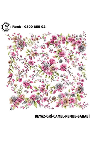 Cenk Desenli Oyalık Yazma - 0300-655