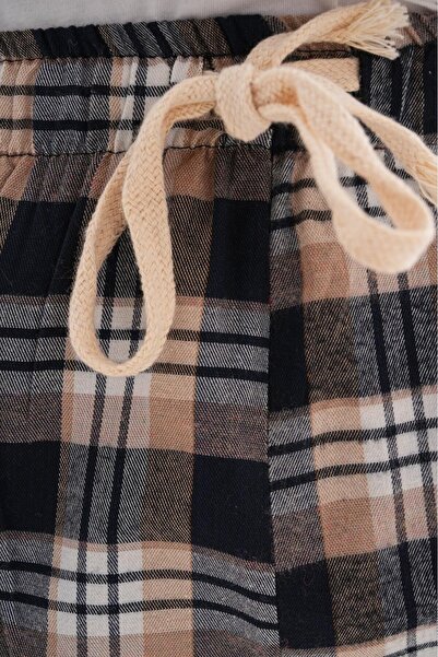 HG MODA Ανδρική φόρμα πιτζάμα με καρό σχέδιο Unisex