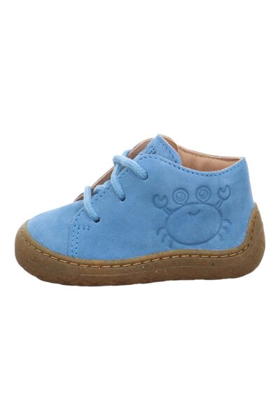 Superfit Lace-Up First Step Leather Shoes Blue