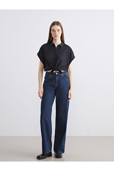 LC Waikiki Selecții strălucitoare de la Shining Store | Pantaloni de jeans pentru femei Wideleg