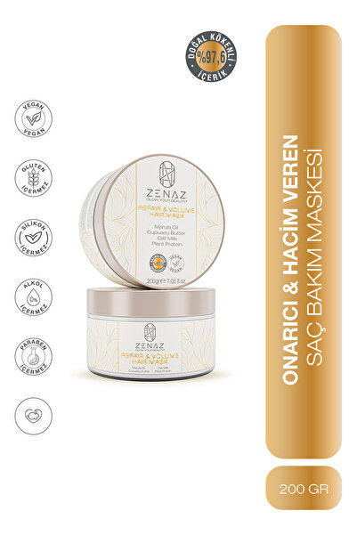 Zenaz Cosmetics Onarıcı & Hacim Veren Saç Bakım Maskesi