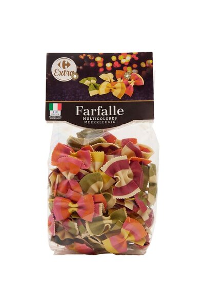 Carrefour Extra Paste Farfalle Carrefour Extra Multicolore, 250g