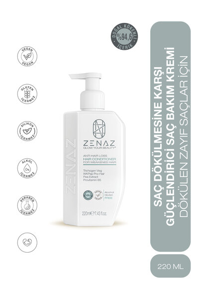 Zenaz Cosmetics Saç Dökülmesine Karşı Güçlendirici Saç Bakım Kremi Dökülen Za...