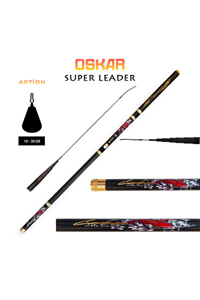 Oskar Carbon Super Leader Kısa Göl Kamışı 450cm