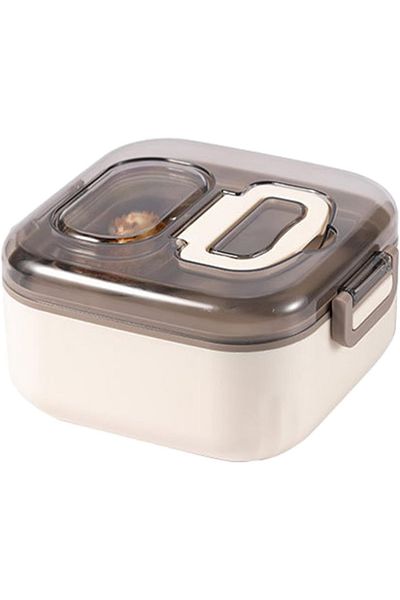 Next Plus Bento Stainless Steel 800ml Single Layer Carry Single Layerlunch Box with Handle
