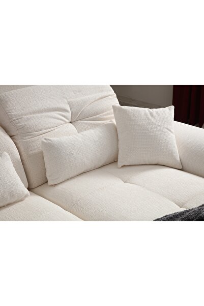 Vivense FRİDO KÖŞE KOLTUK ŞÖNİL BEYAZ, SAĞ KÖŞE