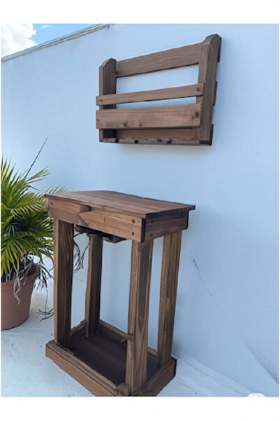 worldofwood Dekoratif Ahşap Şişe Barı