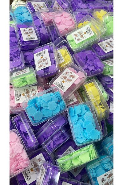 MİMOZA PARK 1 Pack 100 Sheets Perfumed Dissolving Mini Paper Soap Student Children School Disinfectant Hand Soap