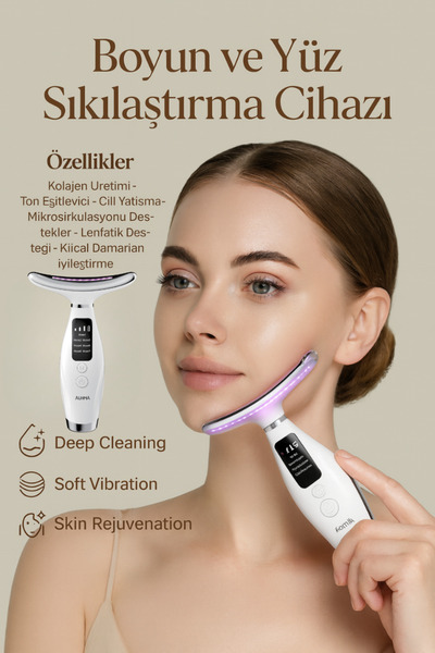 CROW'S TECH Yüz Ve Boyun Kırşıklık Giderici/Yüz Masaj/Cihazı Gıdık, Sarkma Gi...