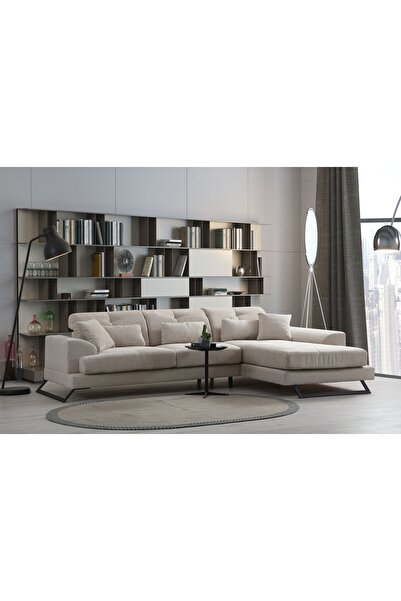 Vivense FRİDO KÖŞE KOLTUK ŞÖNİL BEJ, SAĞ KÖŞE