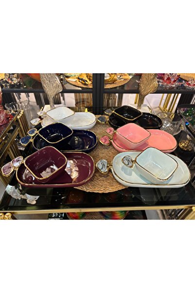 Kosova Masal Home 12 Pieces Porcelain Snack Bowl