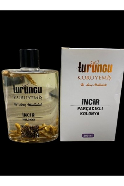 Turuncu Doğal İncir Parçacıklı Kolonya 200ml.