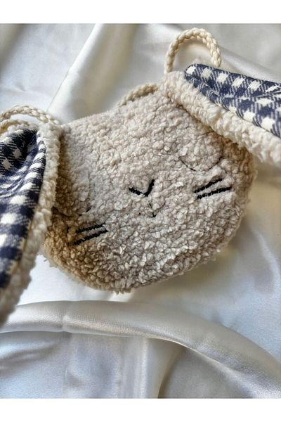 Miniminiksdesing 2-5 Years Old Rabbit Embroidered Children's Bag with Side Strap