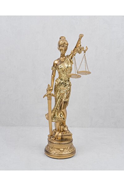 Mondecor Altın Adalet Heykeli Biblo – Lady Justice Figürü