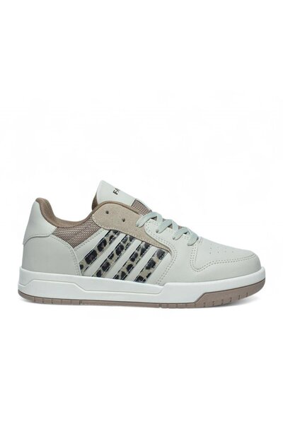 McDark Unisex Beige Thermo Sole Striped Lace-Up Sports Shoes