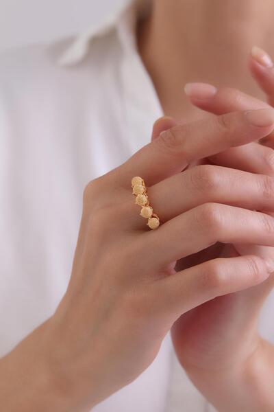 Tufanlar Kuyumculuk 22 Ayar Beştaş Dorika Toplu Altın Yüzük