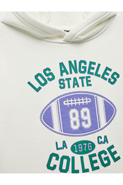 Koton Ecru Sweatshirt für Jungen 6Wkb10148Tk