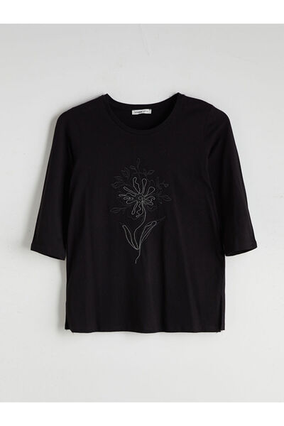LC Waikiki Quality Parts from Celebi Store |   Crew Neck Floral Embroidered Blouse