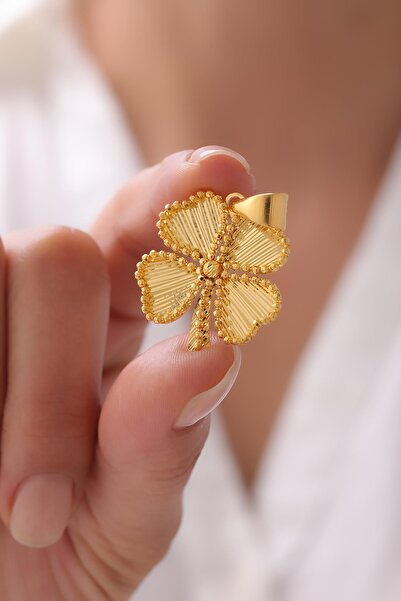 Tufanlar Kuyumculuk 22 Ayar Yonca Altın Kolye Ucu