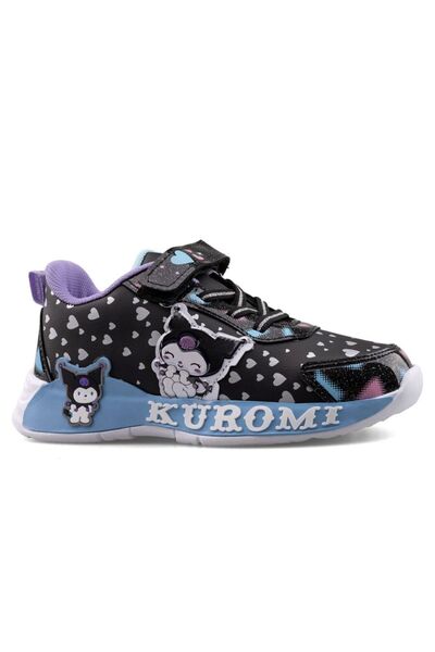 kuromi 725 Orthopedic Girl's Black Sneaker