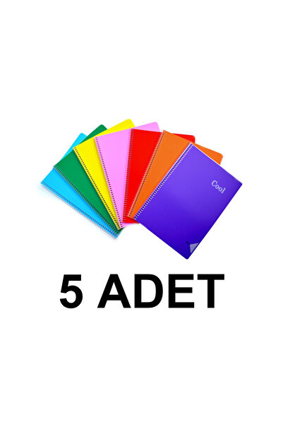KESKİN COLOR 5 ШТУК A4 40 YP.ЛІНІЙНИЙ PP KP.СПІРАЛЬНИЙ COOL ЗОШИТ